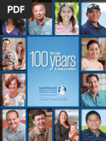 Kapiolani Medical Center 100 Years 1909 To 2009