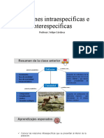 Relaciones Intraespecíficas e Interespecíficas