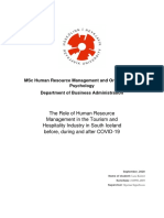 Lara Knittel - Master Thesis - The Role of HRM in The Tourism and Hospitality Industry in South Iceland Before, During, and After COVID-19