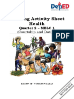 Learning Activity Sheet Health: Quarter 2 - MELC 1