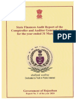 CAG Rajasthan State Finances Audit Report (2019)