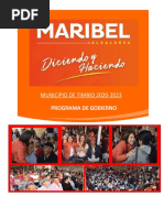 Programa de Gobierno Maribel Perafan Gallardo