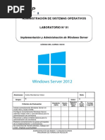 Lab 01 - Implementación y Administración de Windows Server