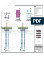 Five Pile Cap: Plan Showing Piles Reinforcement Plan Showing Pile Cap Reinforcement Plan