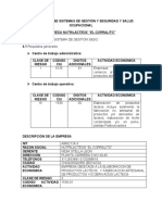 Taller en Clase Sistemas de Gestión y Seguridad y Salud Ocupacional