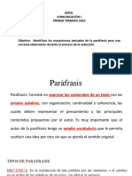 PARAFRASIS - Estudiantes