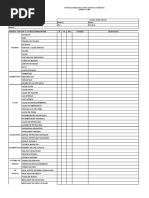 Checklist Equipos de Montaje