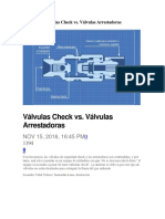 Válvulas Check vs. Válvulas Arrestadoras