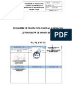 VIL-PL-S-01-03 Programa de Protección Contra La Radiacion Ultravioleta de Origen Solar