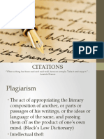 Citations: "When A Thing Has Been Said and Said Well, Have No Scruple. Take It and Copy It." - Anatole France