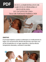 Principios en La Dministracion de Medicamentos en Pediatria