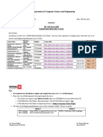 Department of Computer Science and Engineering: Ref No: CUIET/CSE/ACAD/2020-21/153 Date: 30 June 2021