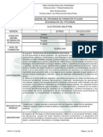 Tecnólogo en Electricidad Ind