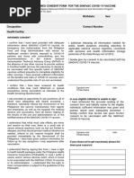 Consent Form (Sinovac)