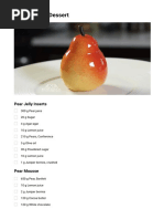 Pear Shaped Dessert