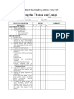 Assessing The Thorax and Lungs: Return Demonstration Evaluation Tool For