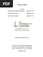 BS Thesis Pattern - Format - V1.2