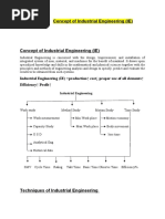 Concept of Industrial Engineering (IE)