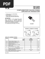 TIP122FP TIP127FP: Complementary Silicon Power Darlington Transistors