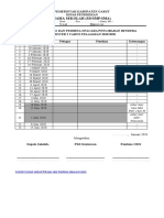 Contoh Format Jadwal Petugas Dan Pembina Upacara Senin