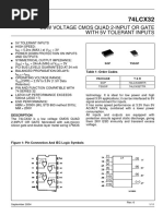 Low Voltage Cmos Quad 2-Input or Gate With 5V Tolerant Inputs