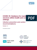 COVID-19: Guidance For Maintaining Services Within Health and Care Settings