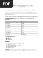 Covid 19 - Summary of Current Clinical Evidence