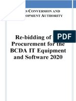 Bid Docs - Rebidding of The Procurement of IT Equipment and Software 2020