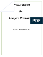 Cab Fare Prediction Report by Abhinav Jha