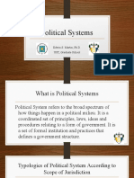 Political Systems: Edwin S. Martin, Ph.D. UST, Graduate School