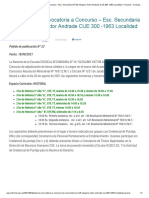 Dptal. Pná. - Convocatoria A Concurso - Esc. Secundaria #26 Olegario Víctor Andrade CUE 300 - 1963 Localidad - Paraná - Consejo General de Educación