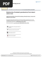 Biodiversity of Isolated Cyanobacteria From Desert Soils in Iran