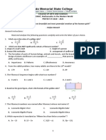 Pretest Gecmat 1st Sem 2020 For Students