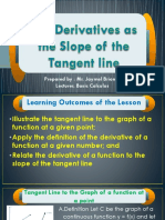 Lesson 4 The Derivatives As The Slope of The Tangent Line (SLIDES)