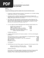 Transfer and Business Taxation HOMEWORK 006 (HW006)