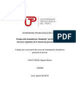 Producción Industrial de "Biodiesel" en El Perú