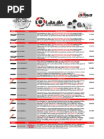 Listado CCTV Dahua 2021