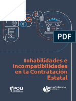 Cartilla Inhabilidades e Incompatibilidades en La Contratacion Estatal