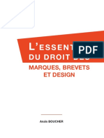 L' ESSENTIEL Du Droit Des Marques Brevets Et Designe