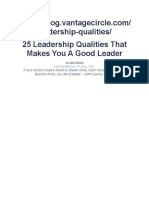 25 Leadership Qualities That Makes You A Good Leader