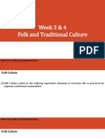 W3-4 Folk and Traditional Culture - PPT