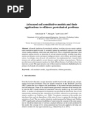 Advanced Soil Constitutive Models and Their Applications To Offshore Geotechnical Problems