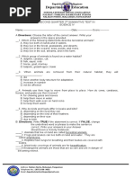 Summative Test No. 2 Science