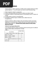 4 Point System: Criteria For Giving Penalty Points