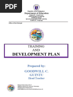 Development Plan: Training AND