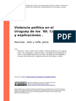 Violencia Política Uruguay 60 Yaffé y Otros