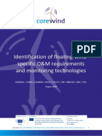 COREWIND D4.1 Identification of Floating Wind Specific O&M Requirements and Monitoring Technologies