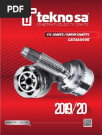 2019 2020 Teknosa Drive Shaft CV Joints Catalogue