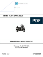 Spare Parts Catalogue: X Evo 125 Euro 3 2007-2010 (UK)