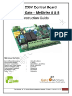 Q71S 230V Control Board Sliding Gate - Mystrike 5 & 8: Instruction Guide